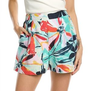 NWT💕WALTER BAKER Taylor Floral Short GREEN MULTI in Size S